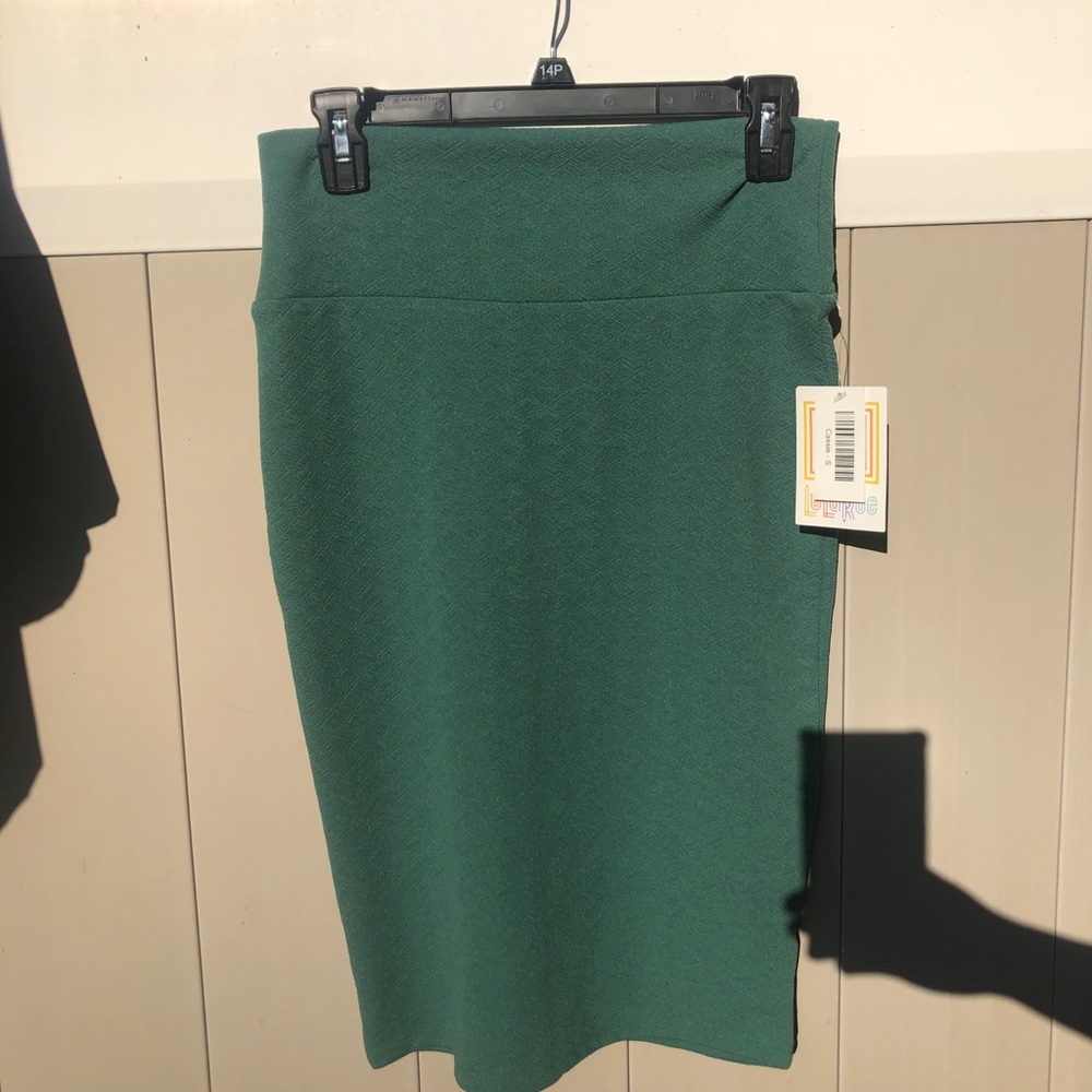 LuLaRoe green pencil skirt